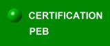 Certificats PEB